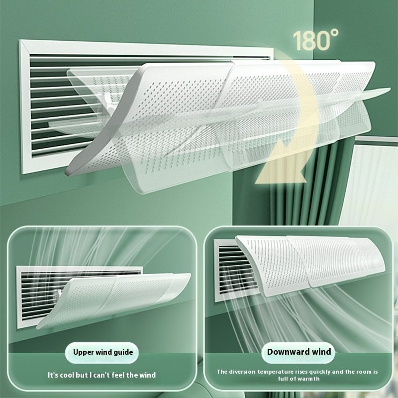 General-purpose Central Air Conditioning Duct Air Conditioning Air Outlet Anti-straight Blowing Wind-guiding Hood - Image 9